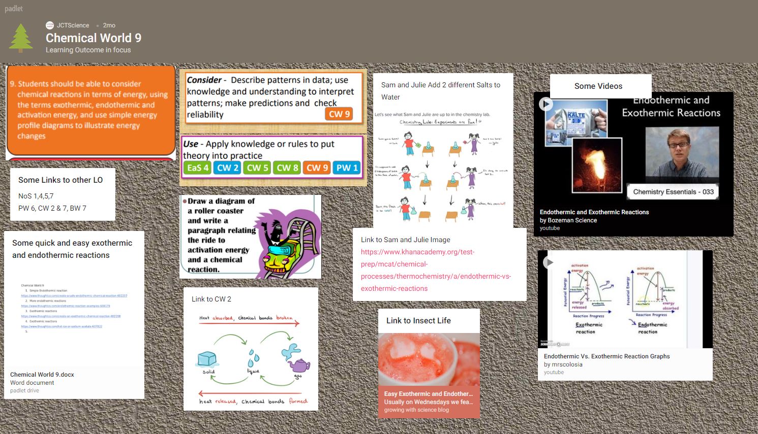 Science Learning Outcomes in Focus: Chemical World 9