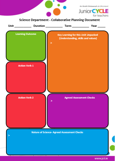 Science Collaborative Planning Document non interactive