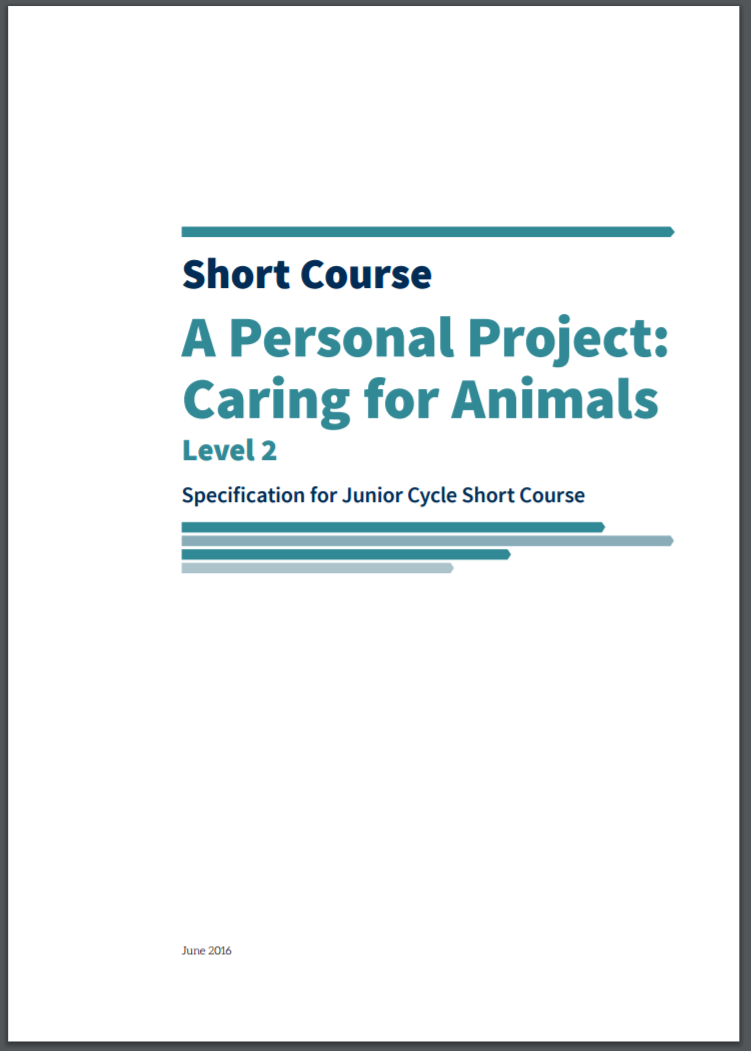 A Personal Project: Caring for Animals