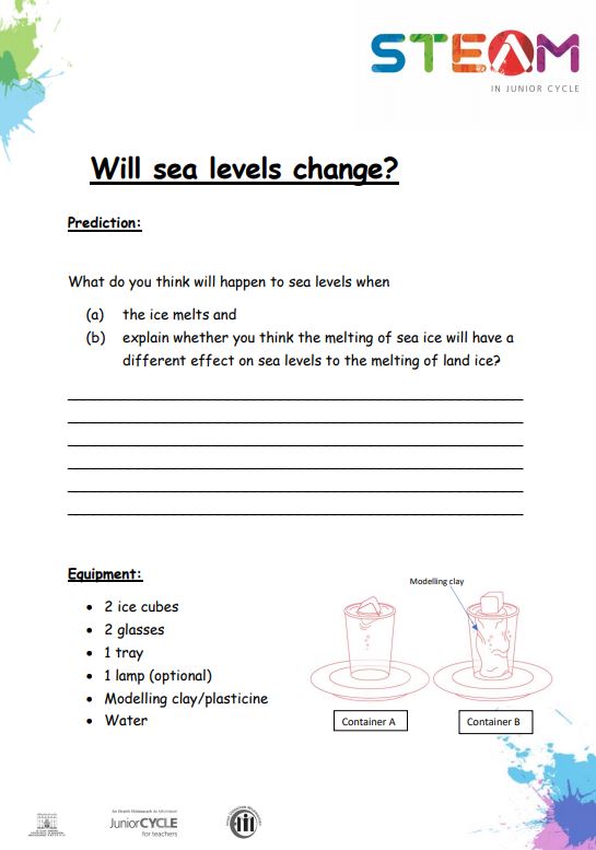 SFI ESERO Melting Ice Worksheet