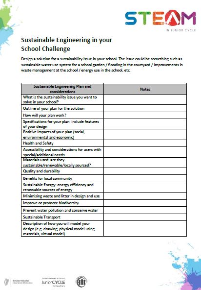 Sustainable Engineering in you School