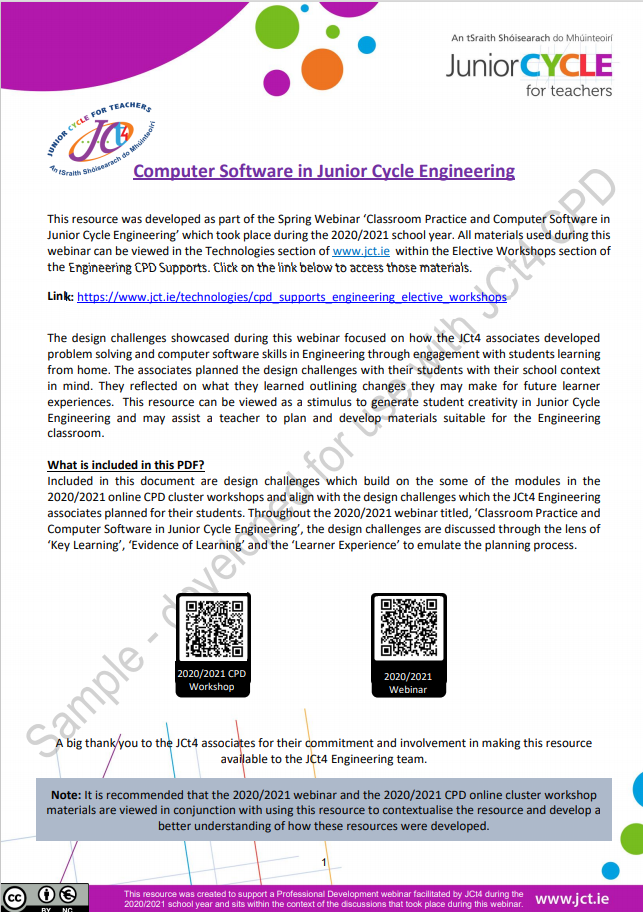 Activities to Support Computer Software Skills in Mechatronics