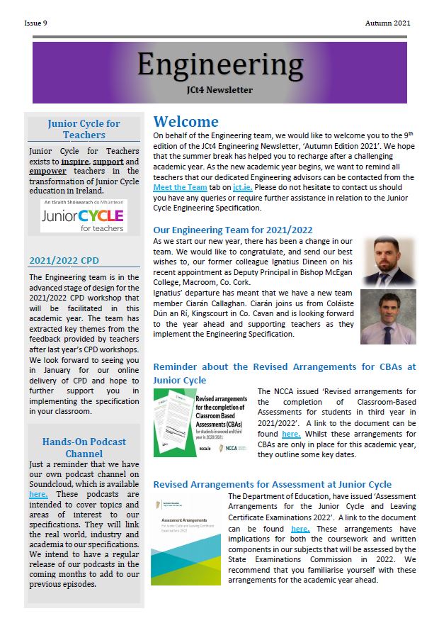 Engineering Newsletter Autumn 2021