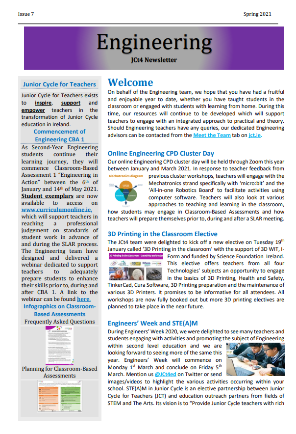 Engineering Newsletter Spring 2021