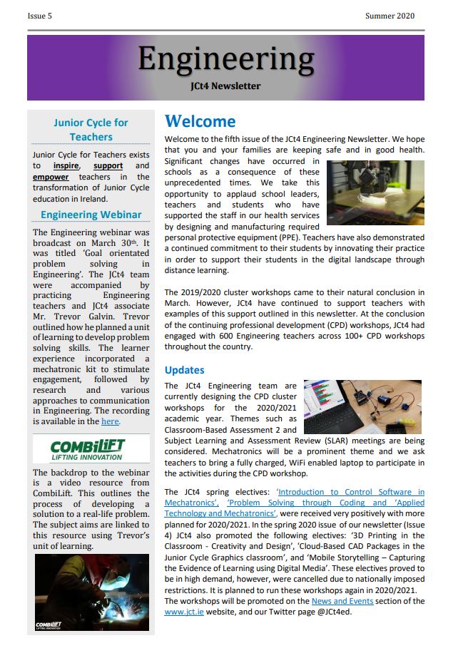 Engineering Newsletter Summer 2020