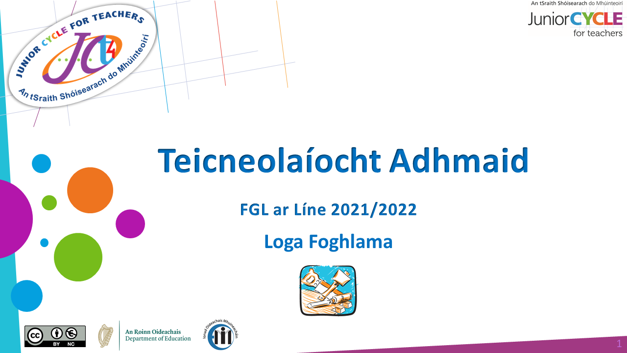 Loga Foghlama FGL Theicneolaíocht Adhmaid ar Líne 2021-2022