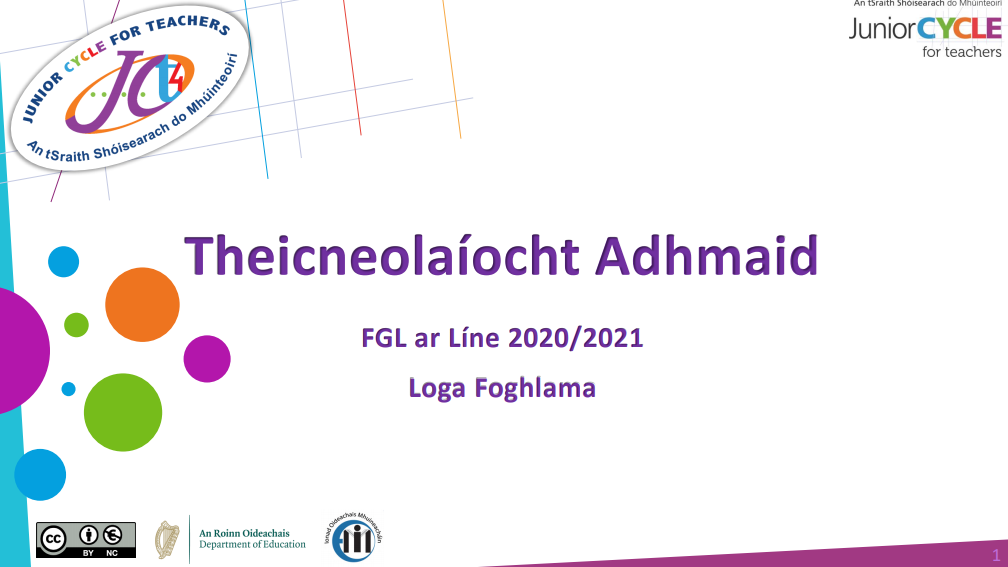 Loga Foghlama FGL Theicneolaíocht Adhmaid ar Líne 2020-2021