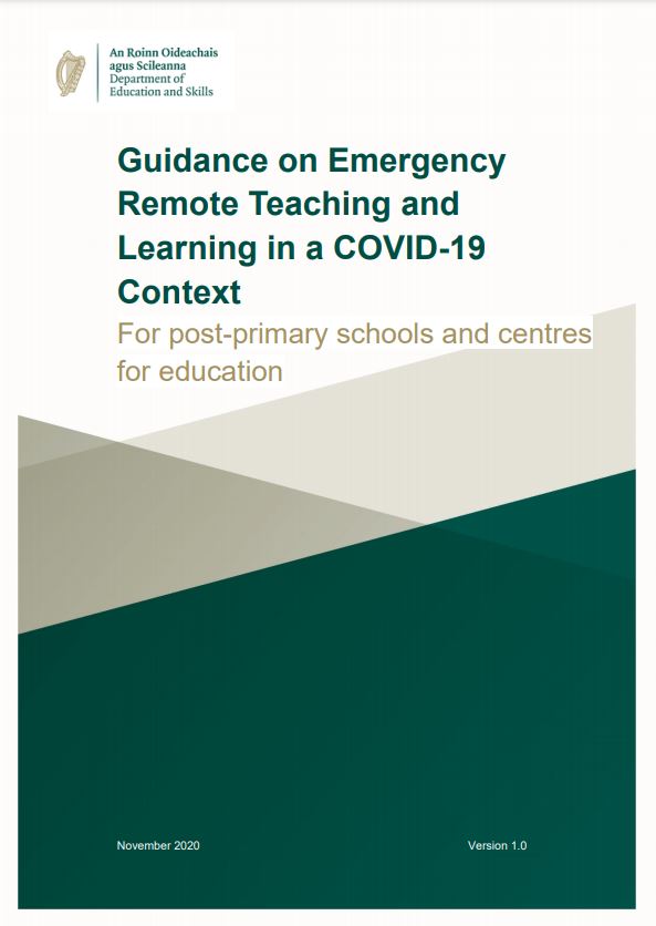DES Guidance on Emergency Remote Teaching and Learning in a COVID-19 Context